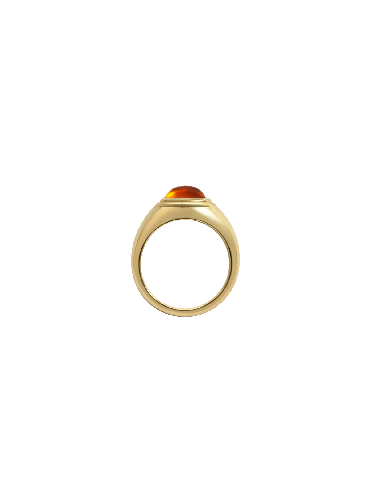 Laura Lombardi gold Ginerva Ring with Citrine stone.