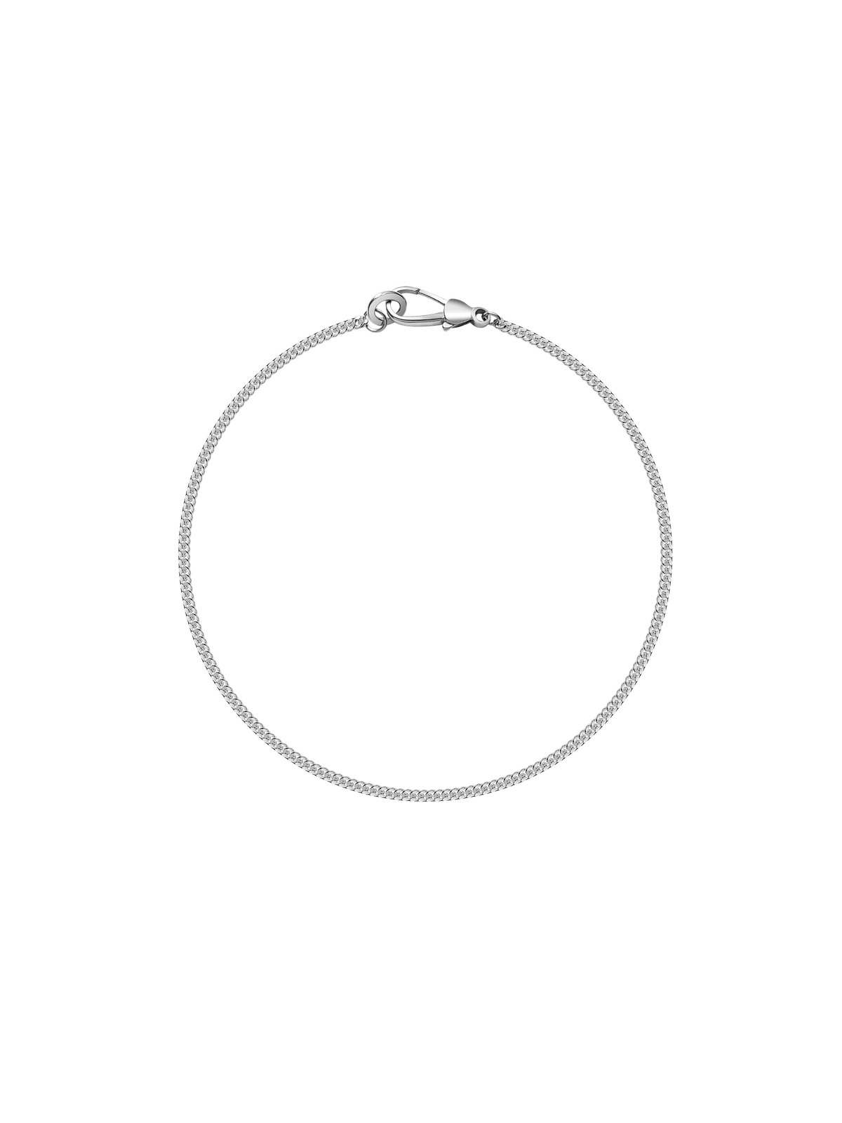 Laura Lombardi Silver Via Anklet