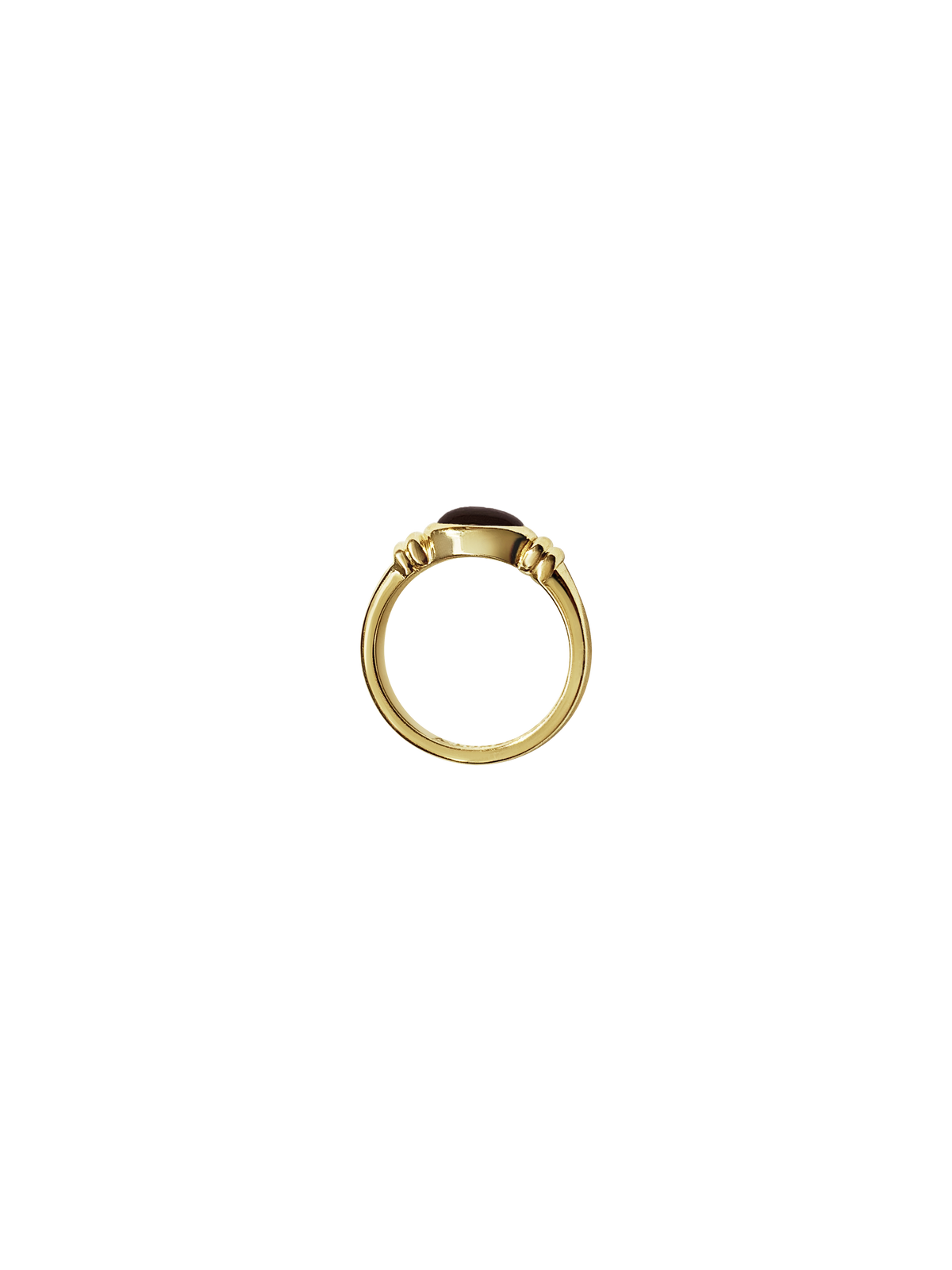 Laura Lombardi 14kt yellow gold Alessandra Ring with Garnet.