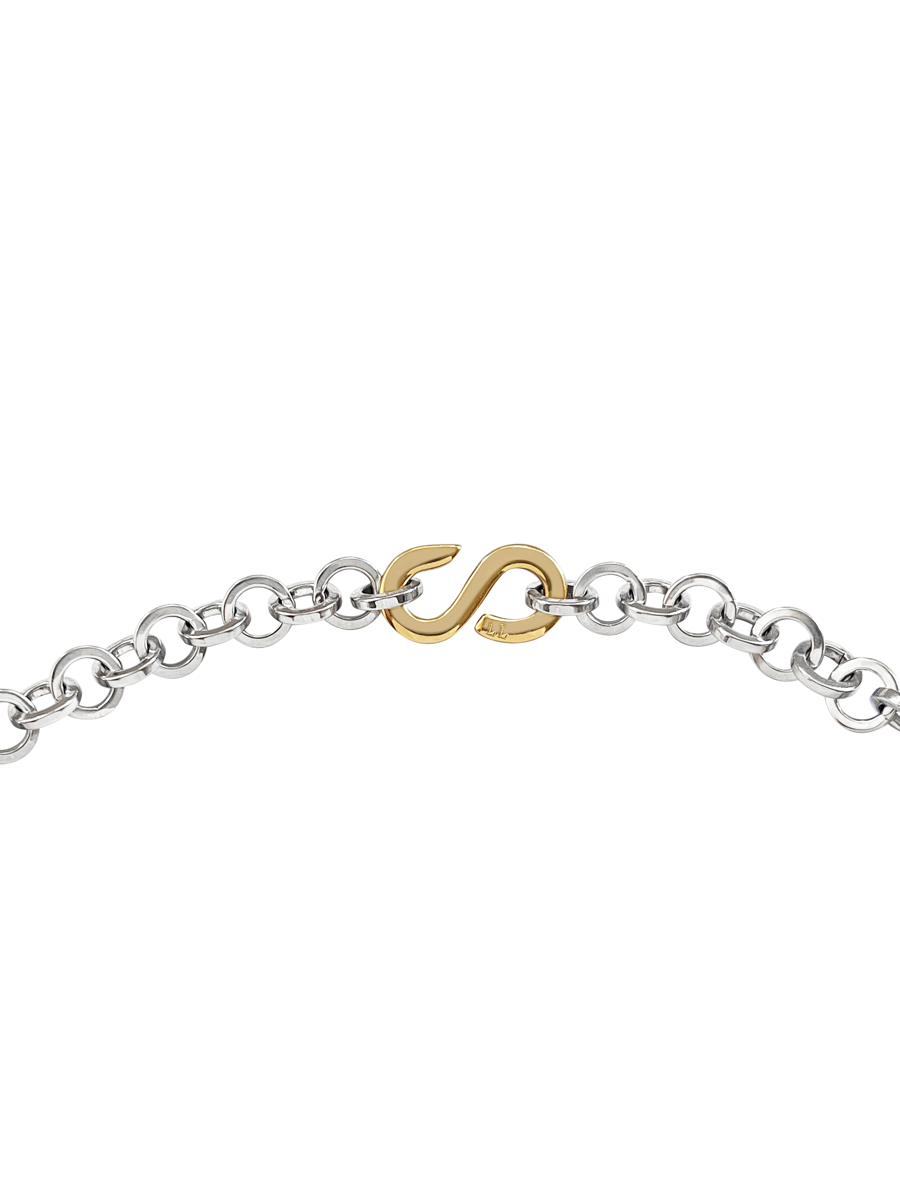 Laura Lombardi Two Tone Colonna Chain Clasp