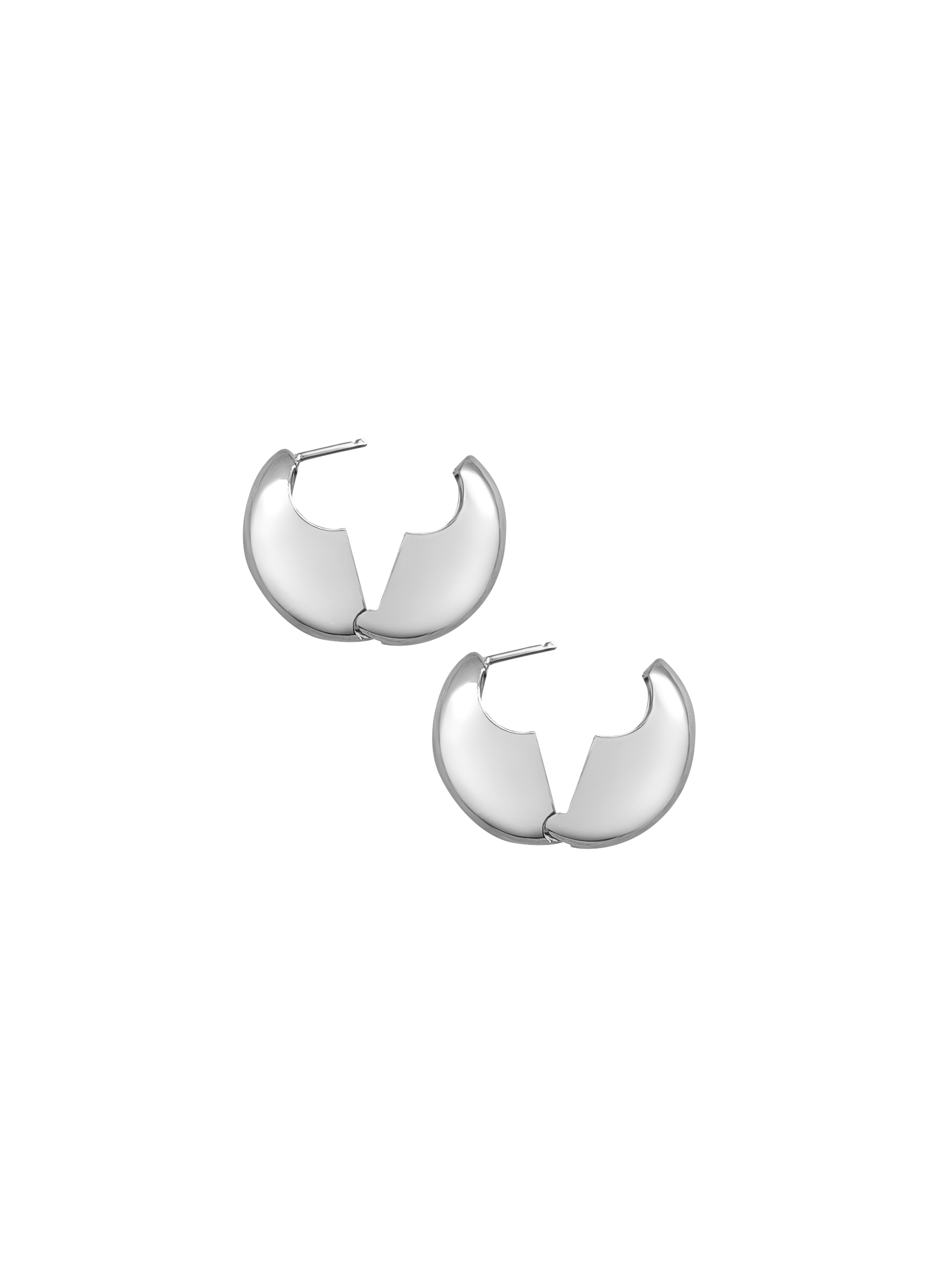 Laura Lombardi Silver Ferma Hoops