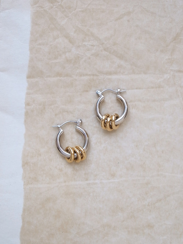 Laura Lombardi Two Tone Fillia Earrings