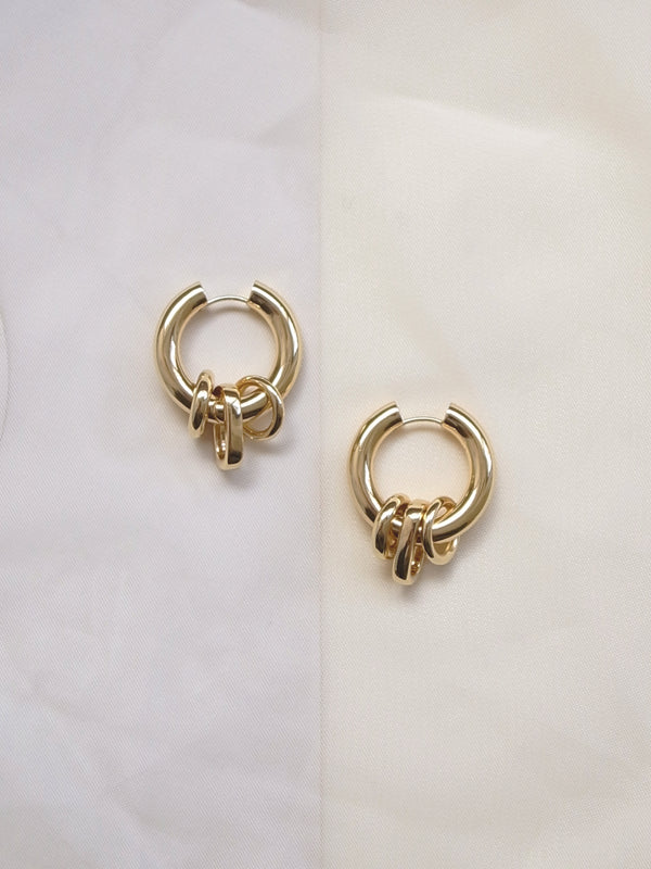 Laura Lombardi gold Genna Earrings