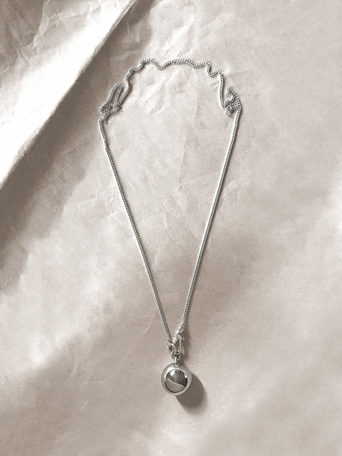 Laura Lombardi Silver Gioca Pendant on flat neutral background.