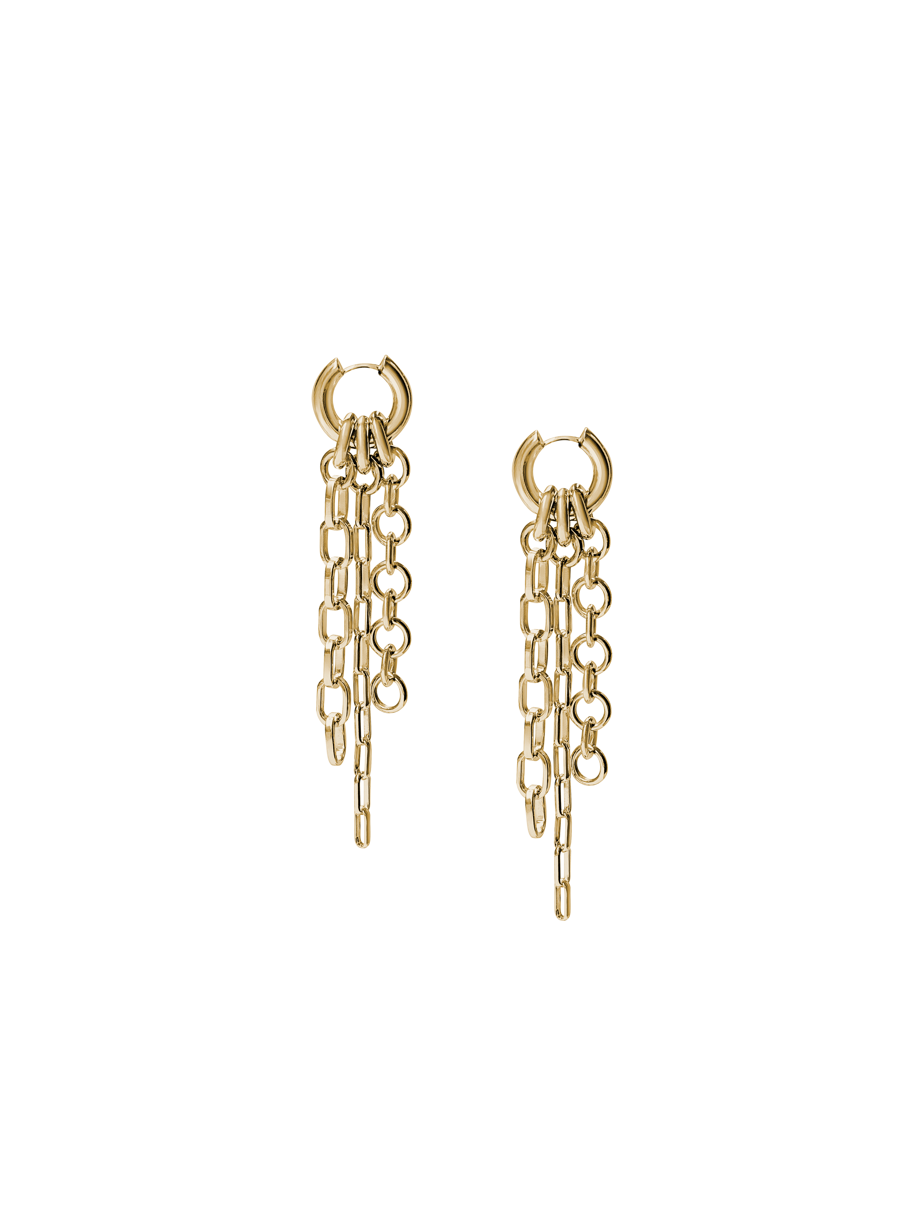 Laura Lombardi gold Lega fringe earrings