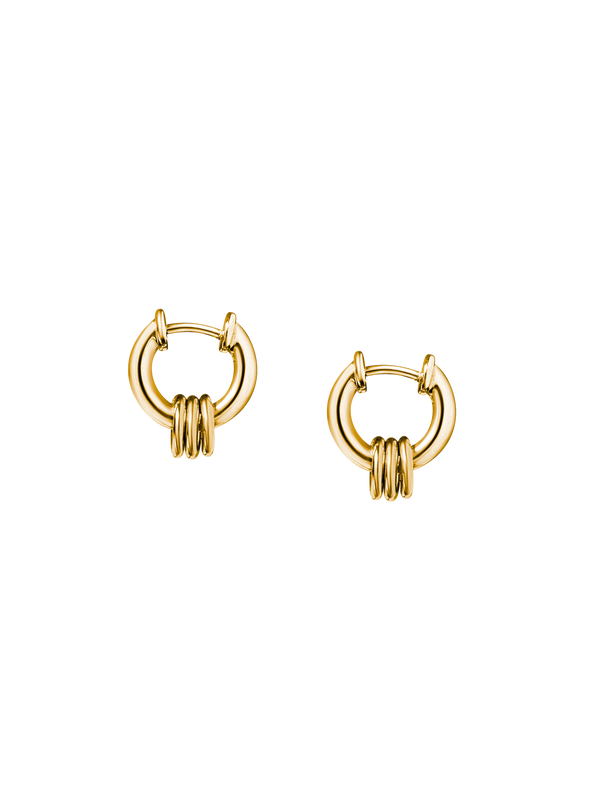 Laura Lombardi gold Mini Fillia Earrings