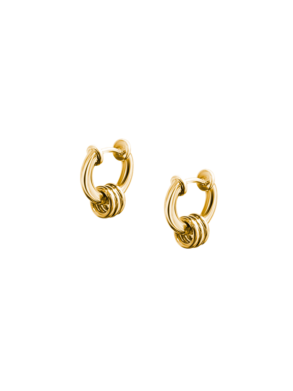 Laura Lombardi gold Mini Fillia Earrings