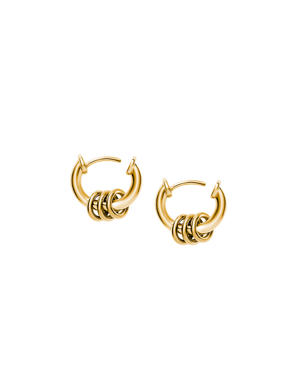 Laura Lombardi gold Mini Fillia Earrings
