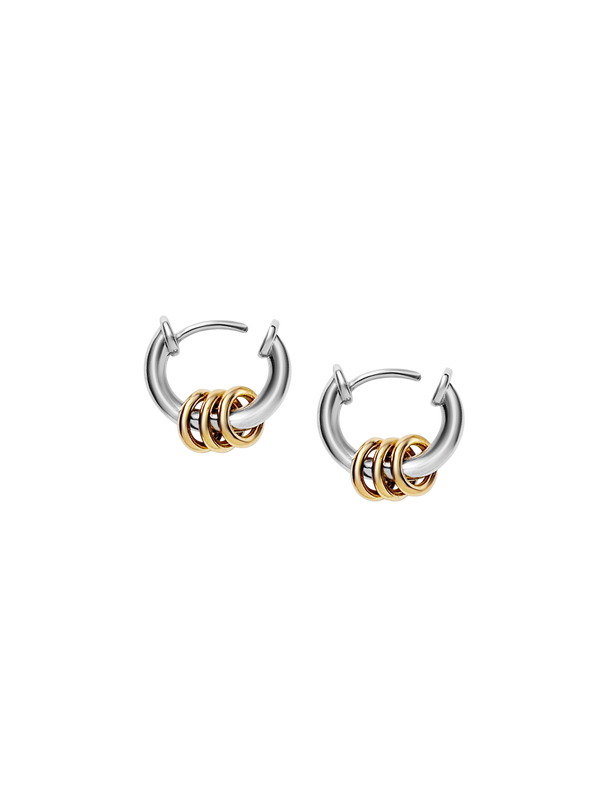 Laura Lombardi Two Tone Mini Fillia Earrings