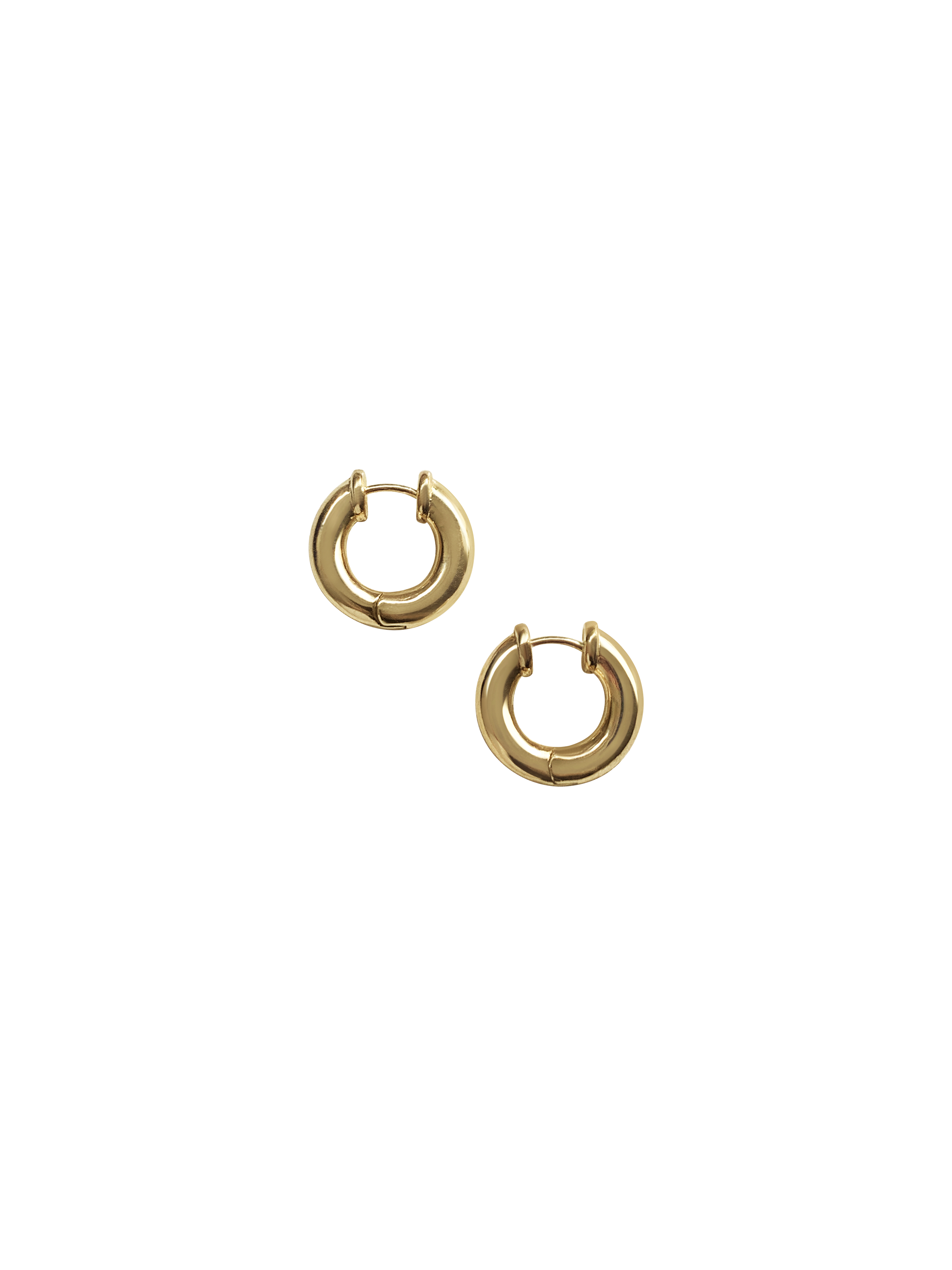 Laura Lombardi 14kt yellow gold Mini Classica Hoops.