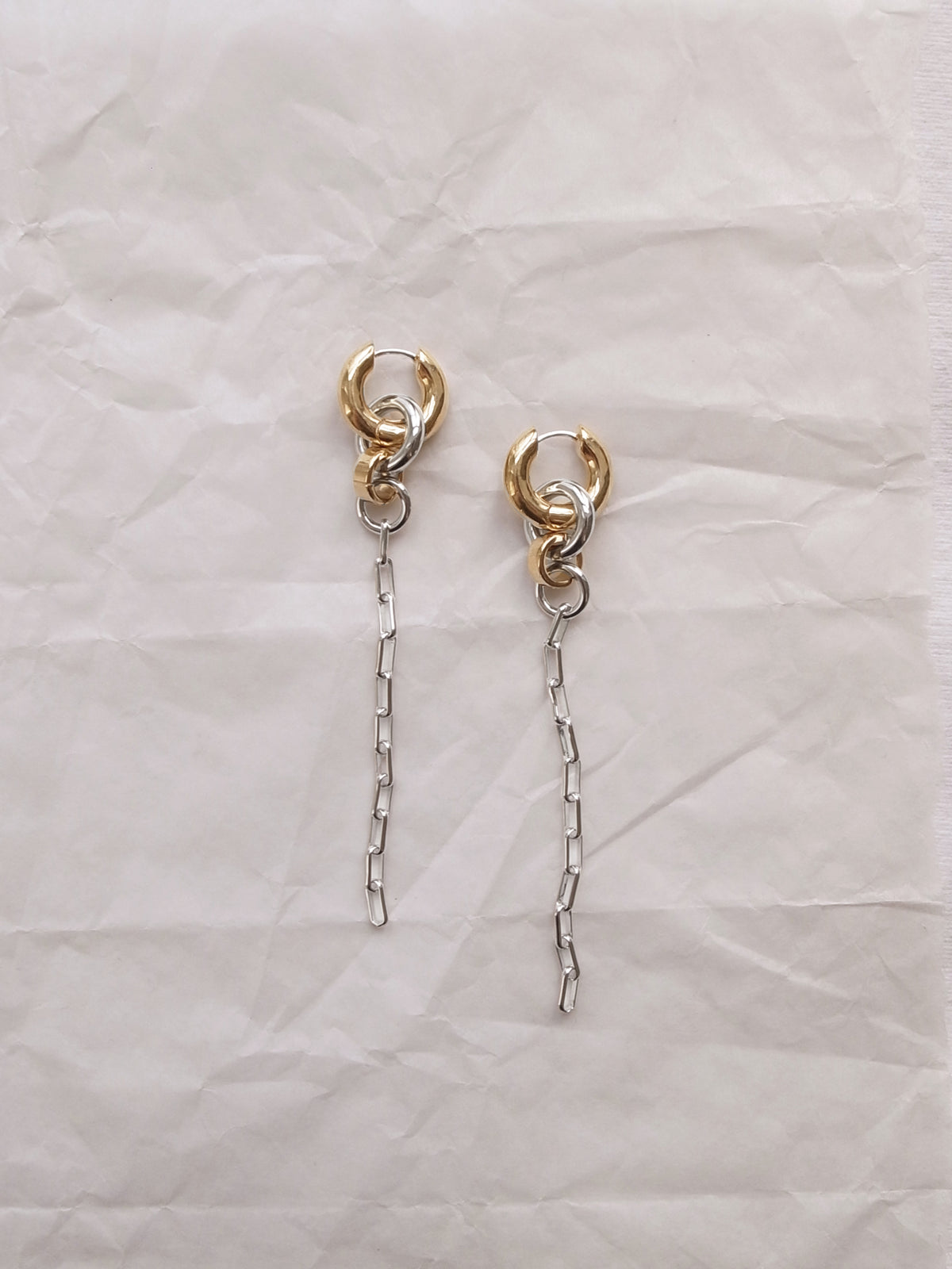 Laura Lombardi Two Tone Pezza Earrings