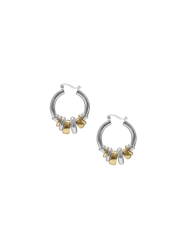 Laura Lombard Two Tone Radda Earrings