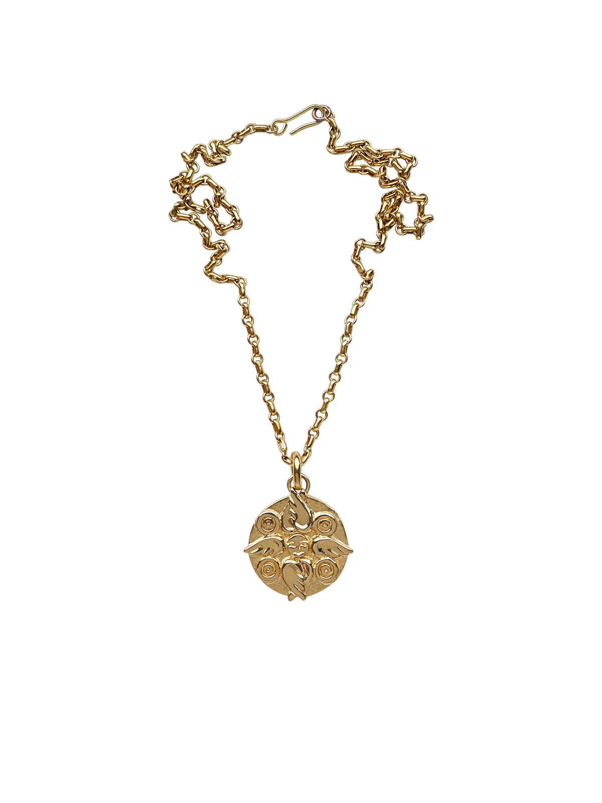 AMS x LL gold Seraphim Pendant