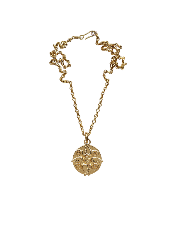 AMS x LL gold Seraphim Pendant