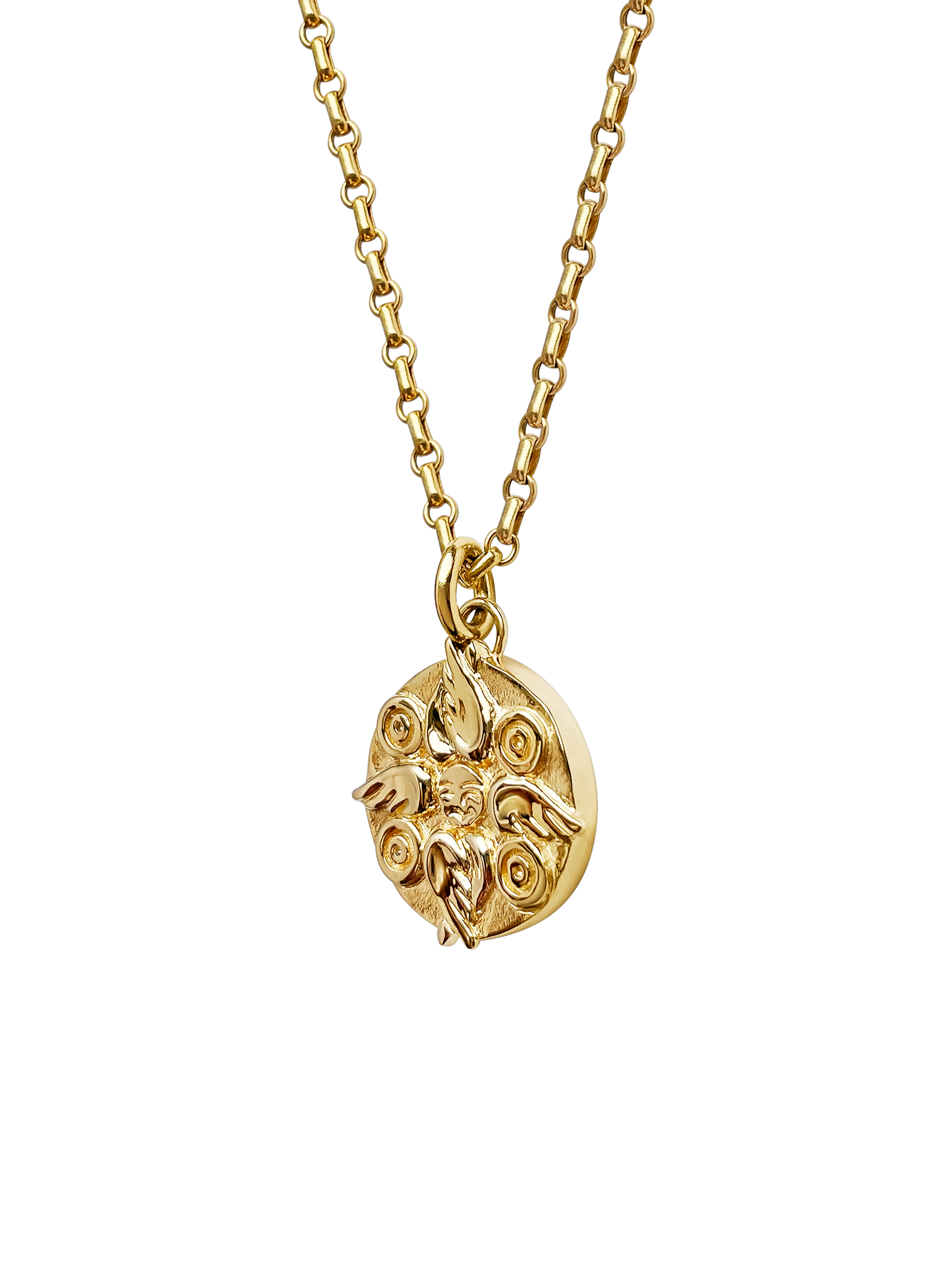 AMS x LL gold Seraphim Pendant