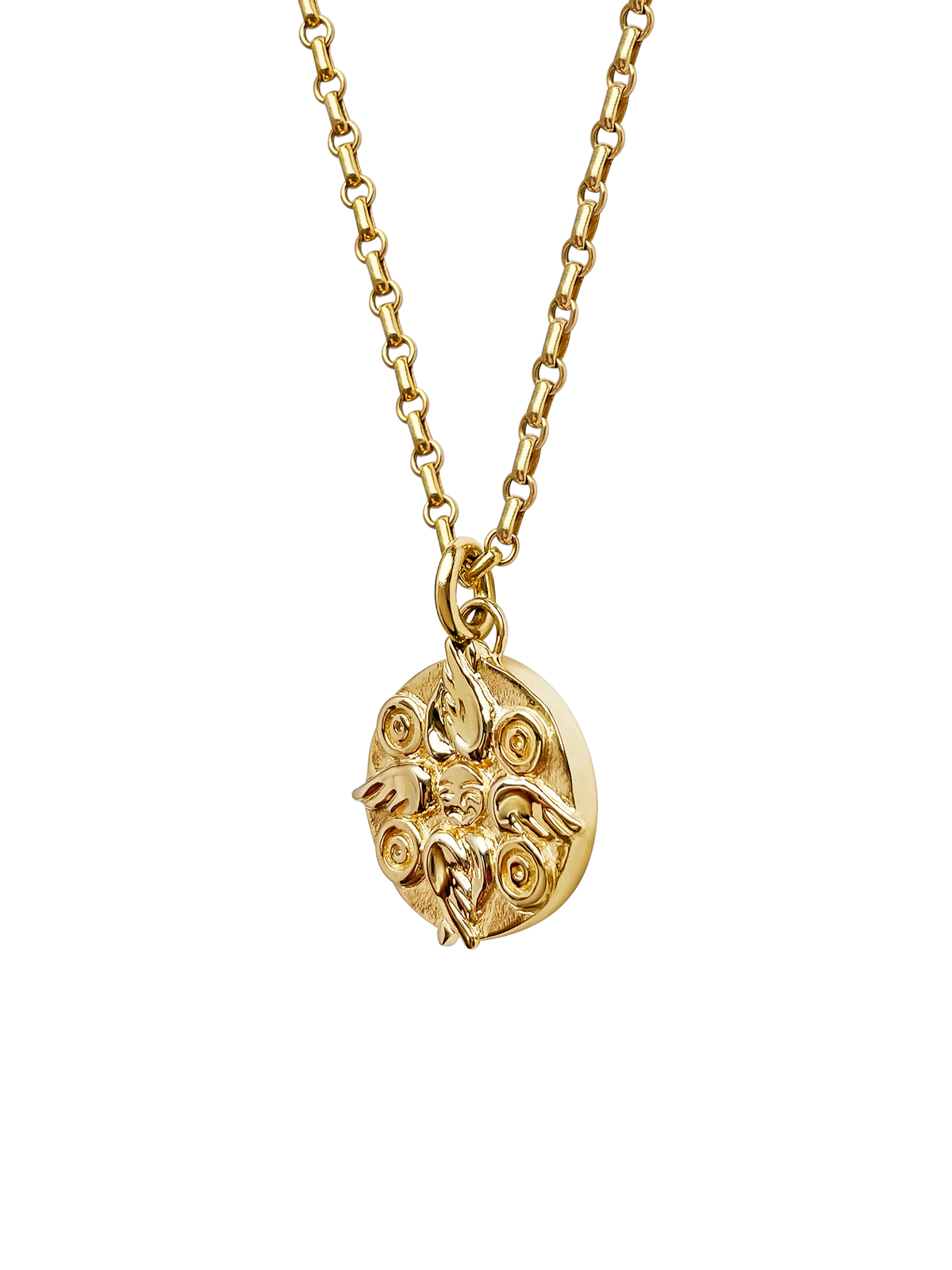 AMS x LL gold Seraphim Pendant