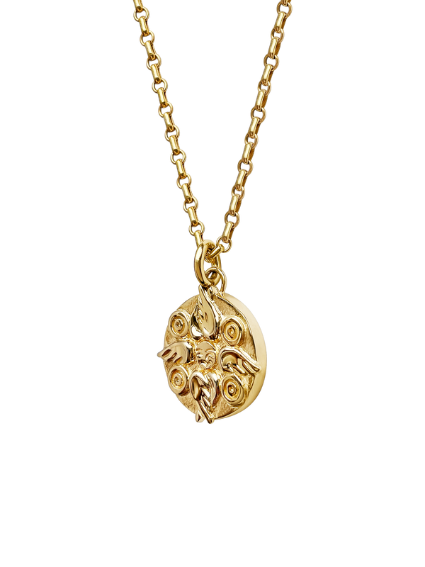AMS x LL gold Seraphim Pendant
