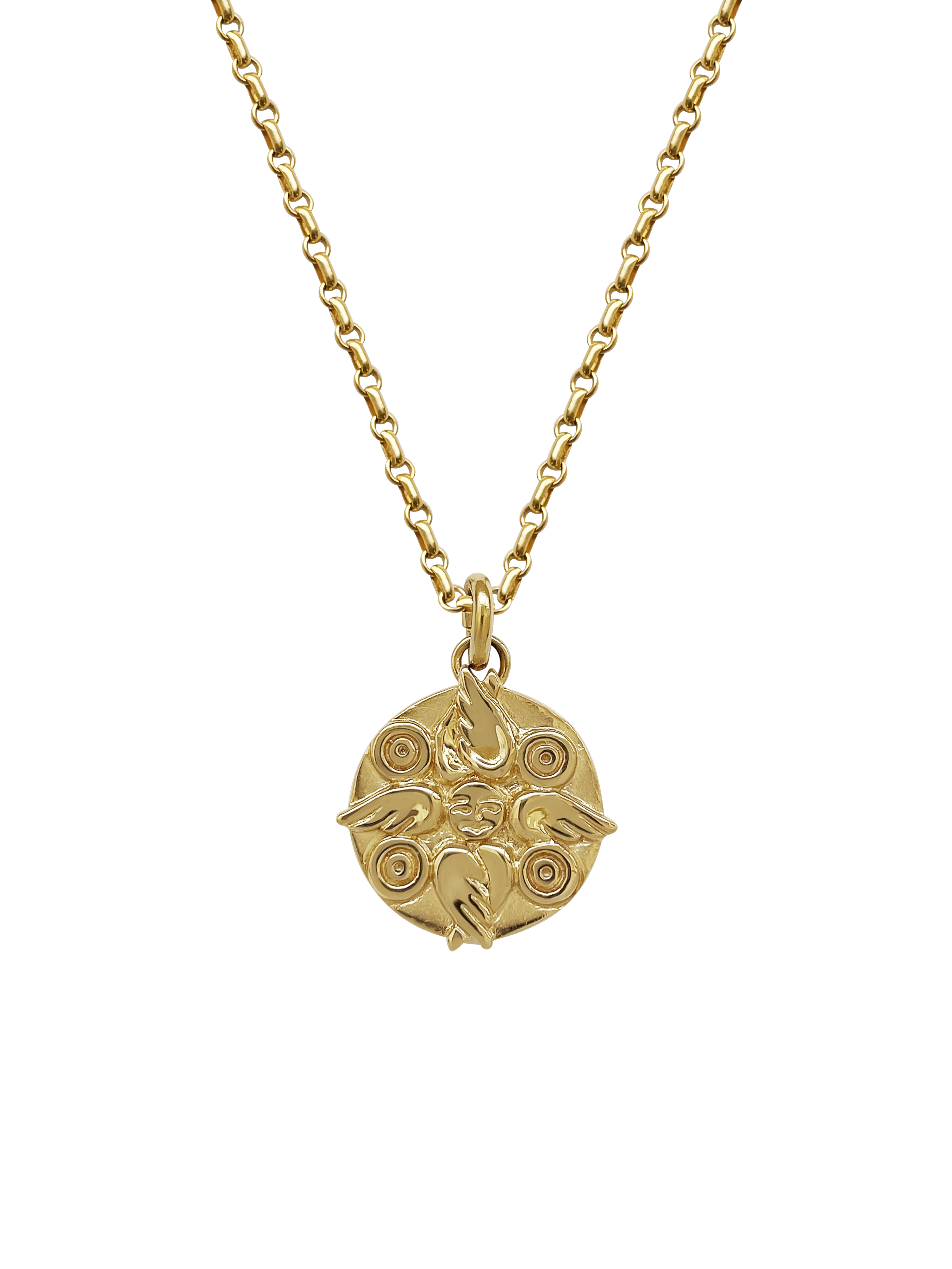AMS x LL gold Seraphim Pendant