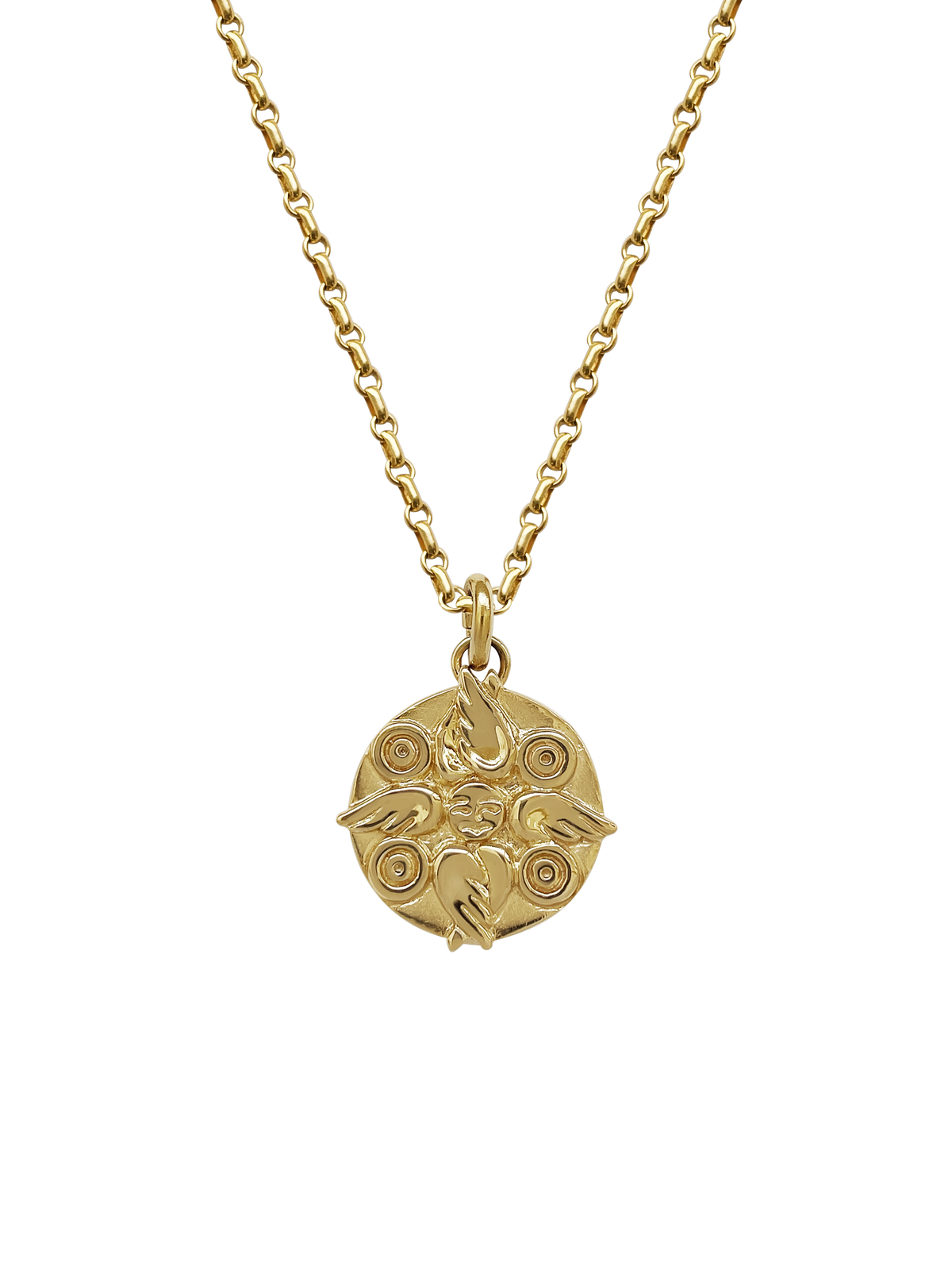 AMS x LL gold Seraphim Pendant