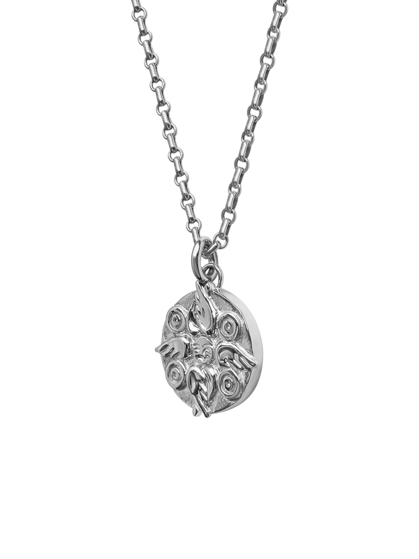 AMS x LL Silver Seraphim Pendant