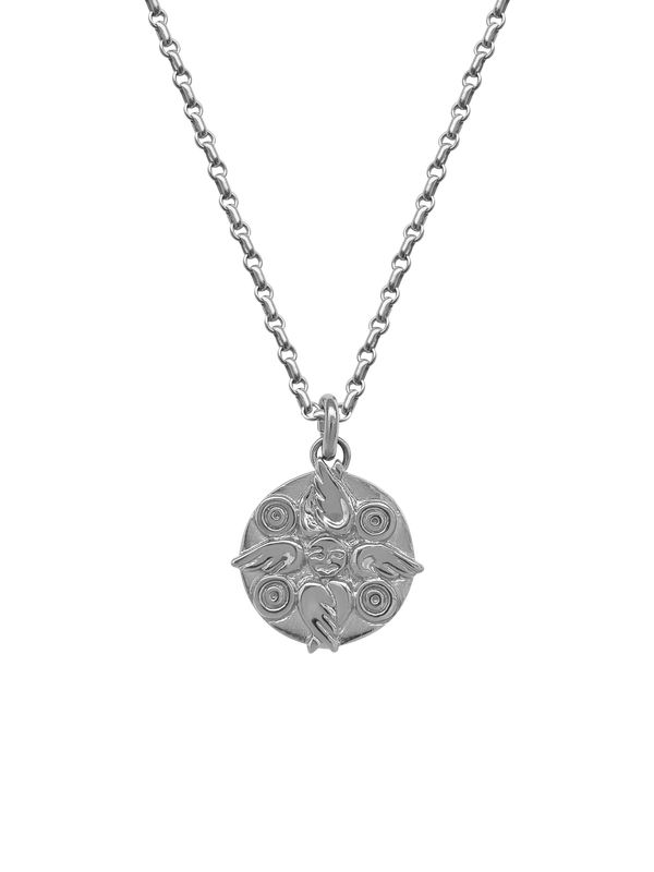 AMS x LL Silver Seraphim Pendant