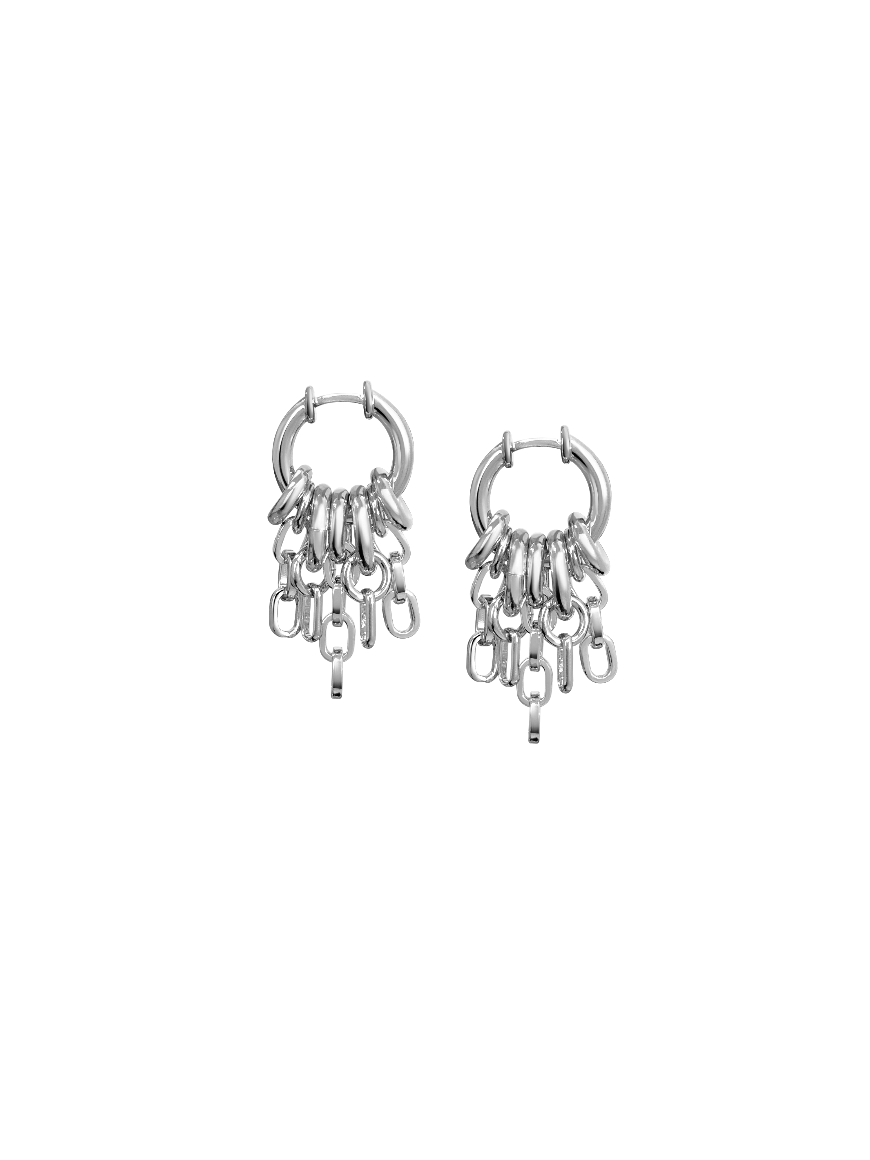 Laura Lombardi Silver Stalla fringe earrings
