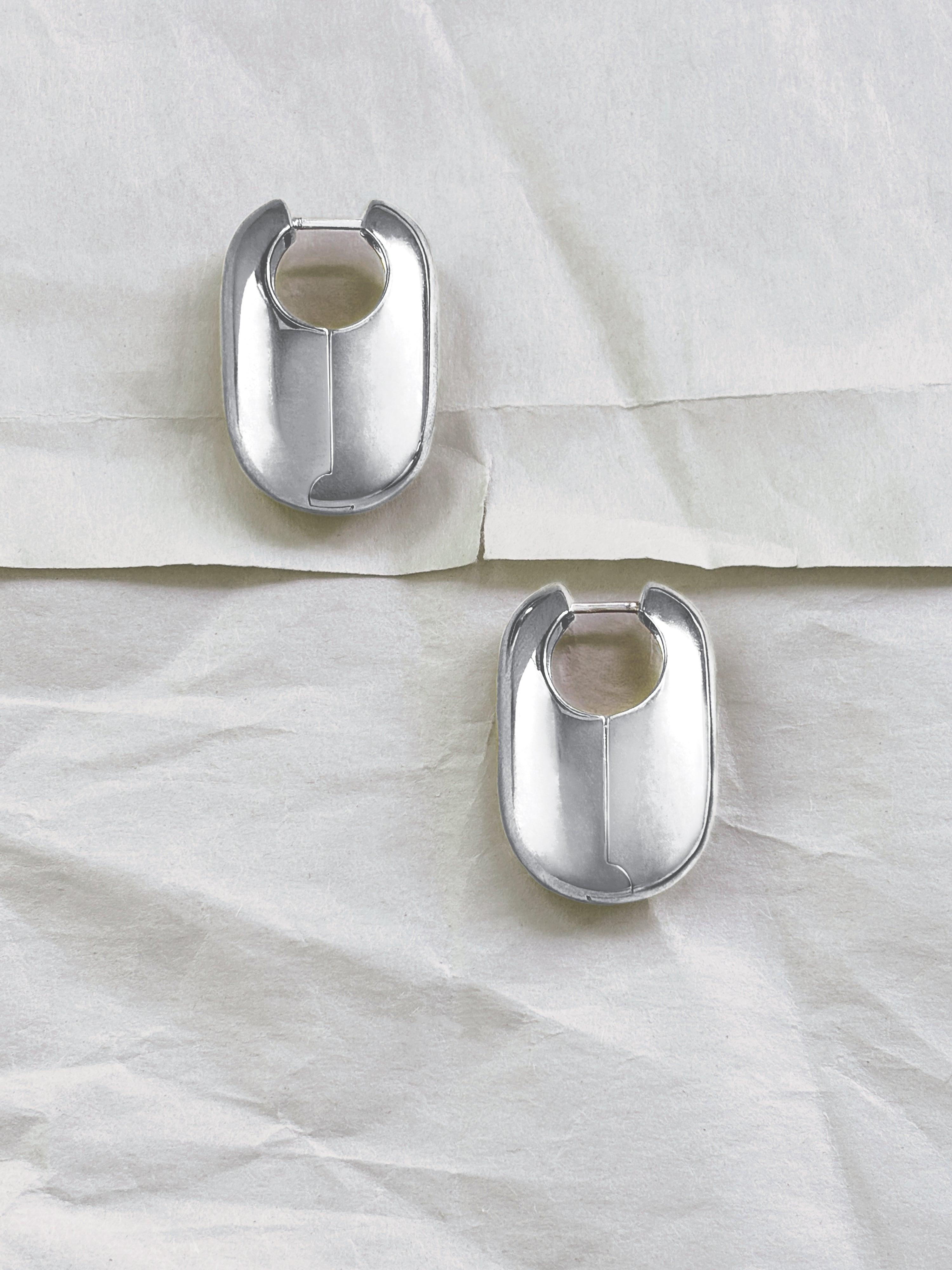 Laura Lombardi Silver Vola Earrings