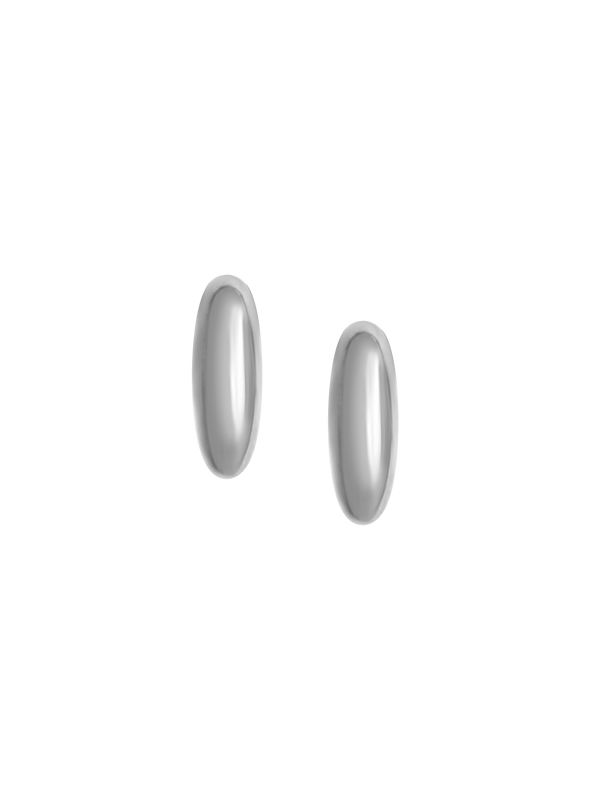 Laura Lombardi Silver Vola Hoops