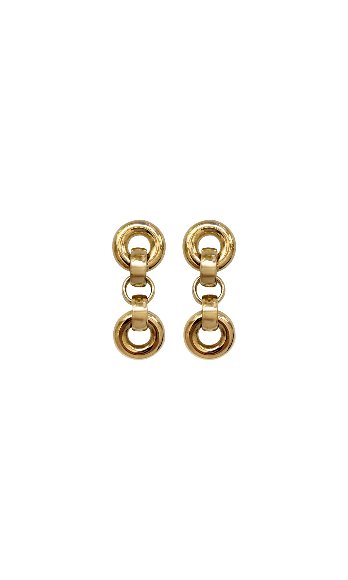 Laura Lombardi Circular Link Dangle Earrings